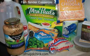 Fishe Tender Casserole