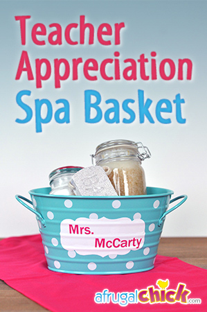 Teacher Appreciation Spa Basket