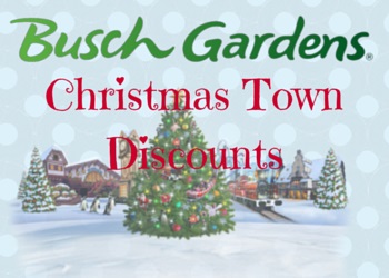 Busch Gardens Williamsburg Christmas Town Discount July 2015