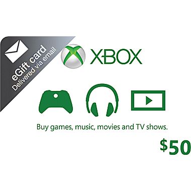 Klimatologische bergen Toepassing Prehistorisch Black Friday Now: $50 Microsoft Xbox Cash Gift Card Only $40