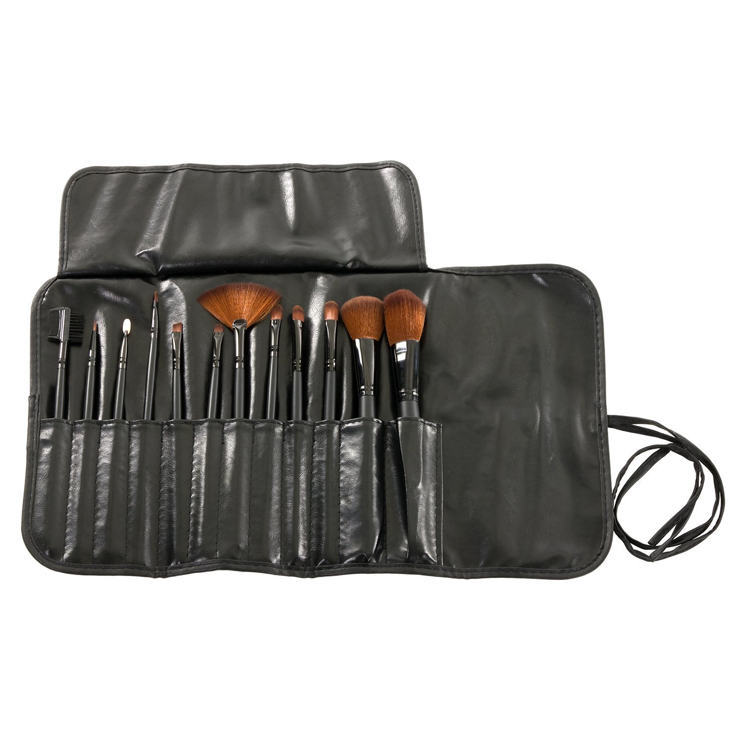 Mash 12 pc studio pro makeup brush set w/ leather case.