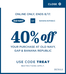 Old Navy Coupon Code: Additional 40% off Back To School Clothes - A ...