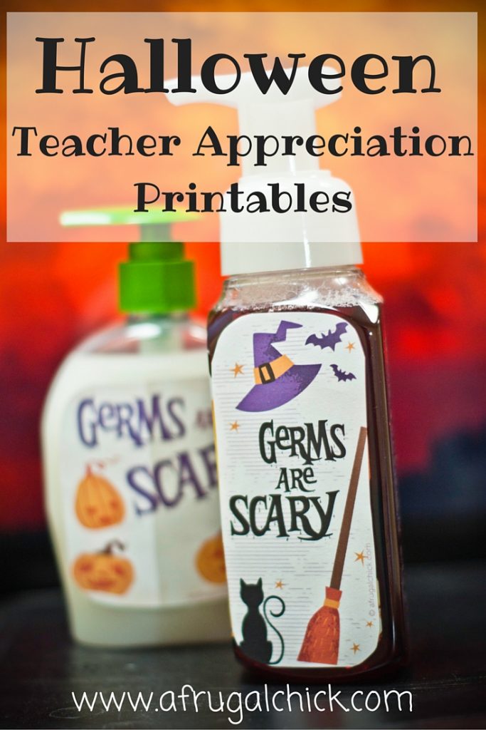 Teacher Appreciation Halloween Printable
