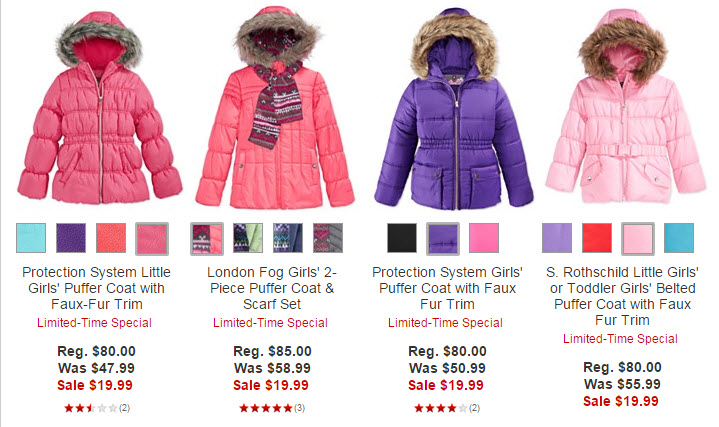 Macys.com: Kids&39 Coats and Jackets Only $19.99 (Reg $85!!) - A