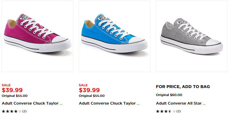 Kohl's: Save Big On Converse Shoes (Up to 50% Off)