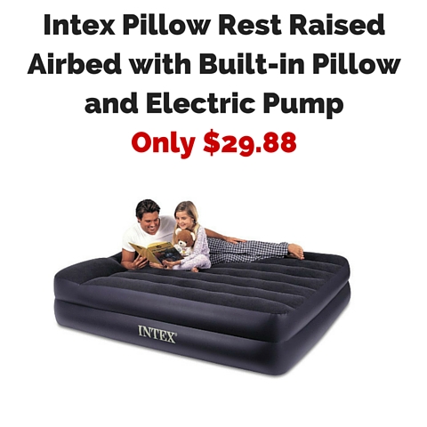 Amazon Lowest Price: Intex Pillow Rest Raised Airbed with Built-in ...