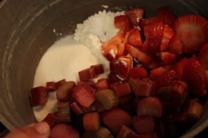 strawberry rhubarb cobber recipe