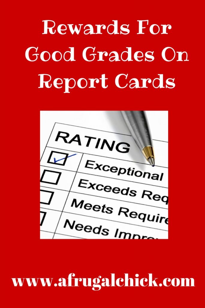 Rewards For Good Grades On Report Cards