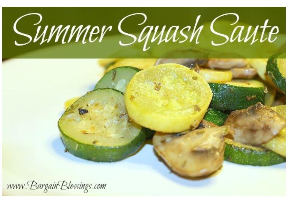 Summer Squash Saute