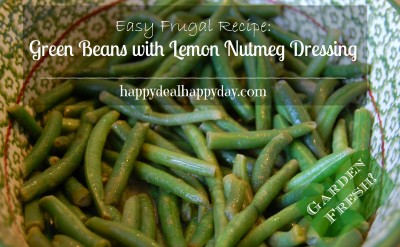 green beans with lemon nutmeg dressing