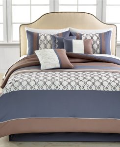 Helix 7 Piece Embroidered Comforter Set