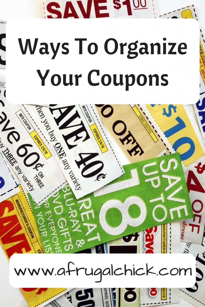 Ways To Organize Your Coupons