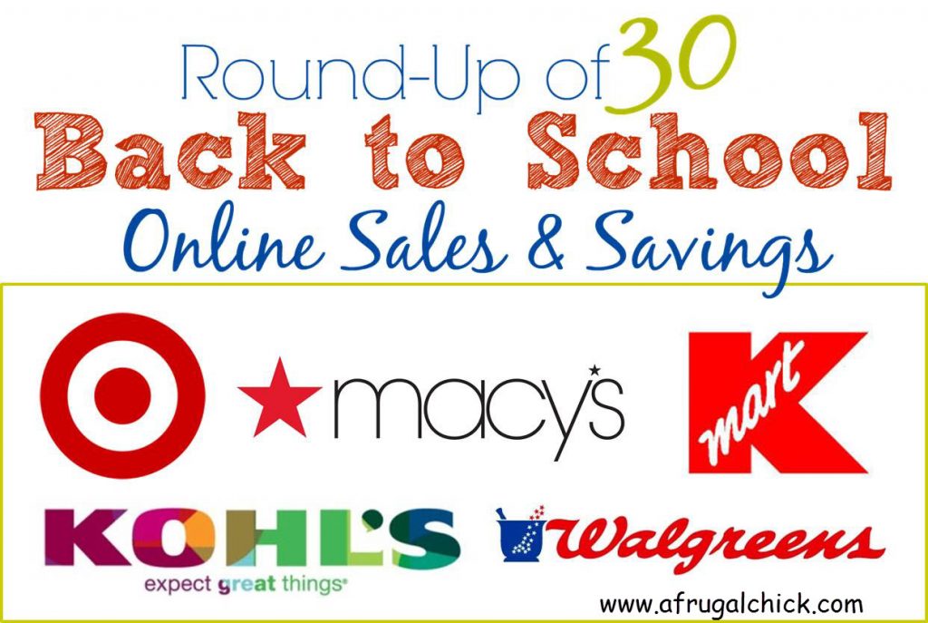 Round Up Back to School Sales and Savings