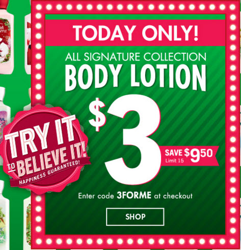 bath and body works lotion sale
