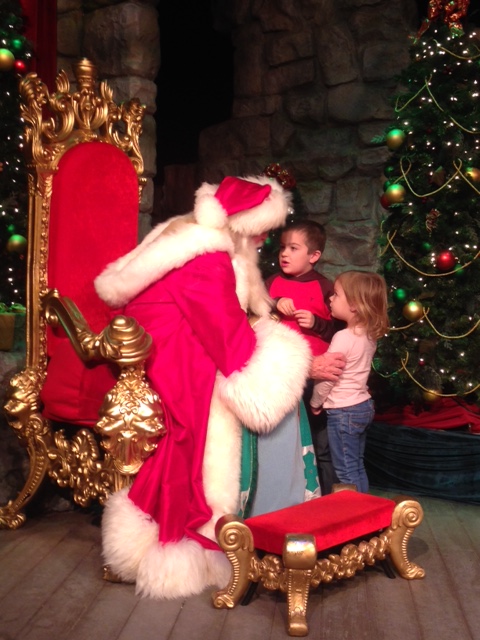 kids with santa