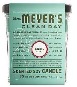 Mrs. Meyer's Scented Soy Candle Basil 4.9oz
