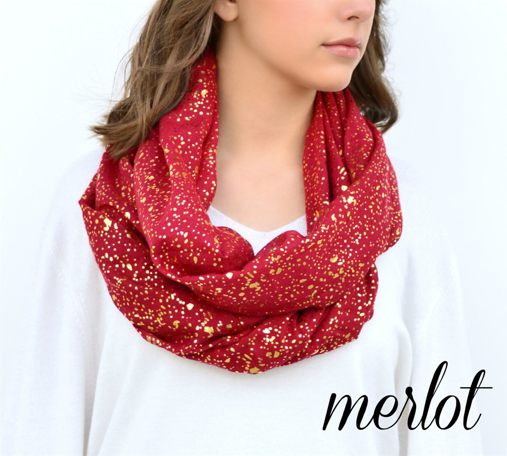 merlot sparkle scarf