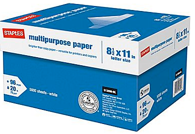 staples multipurpose paper box
