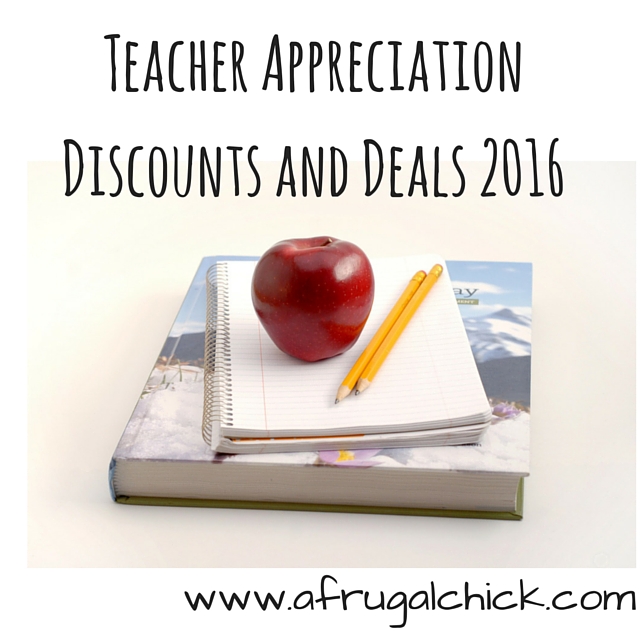 Teacher Appreciation Discounts and Deals 2016