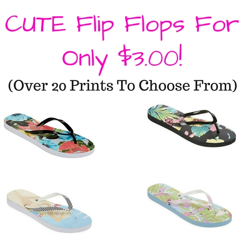 CUTE Flip Flops For Only $3.00!