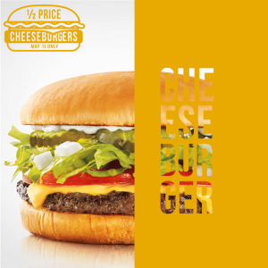 sonic half price cheeseburger