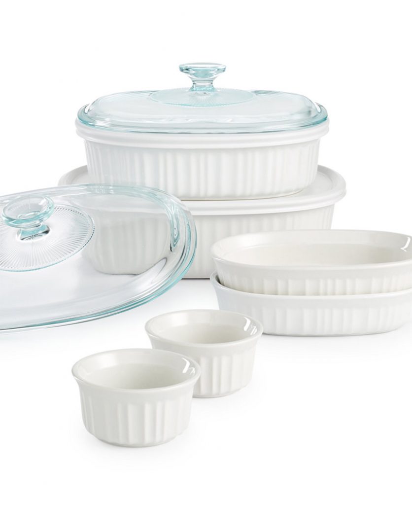 corningware white set