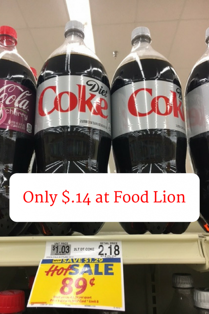 Food Lion Diet Coke 2L .14 (Plus A Few Other Deals)