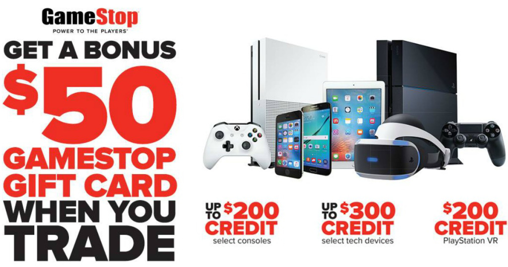 Gamestop 50 Bonus Gift Card W Eligible Device Trade In