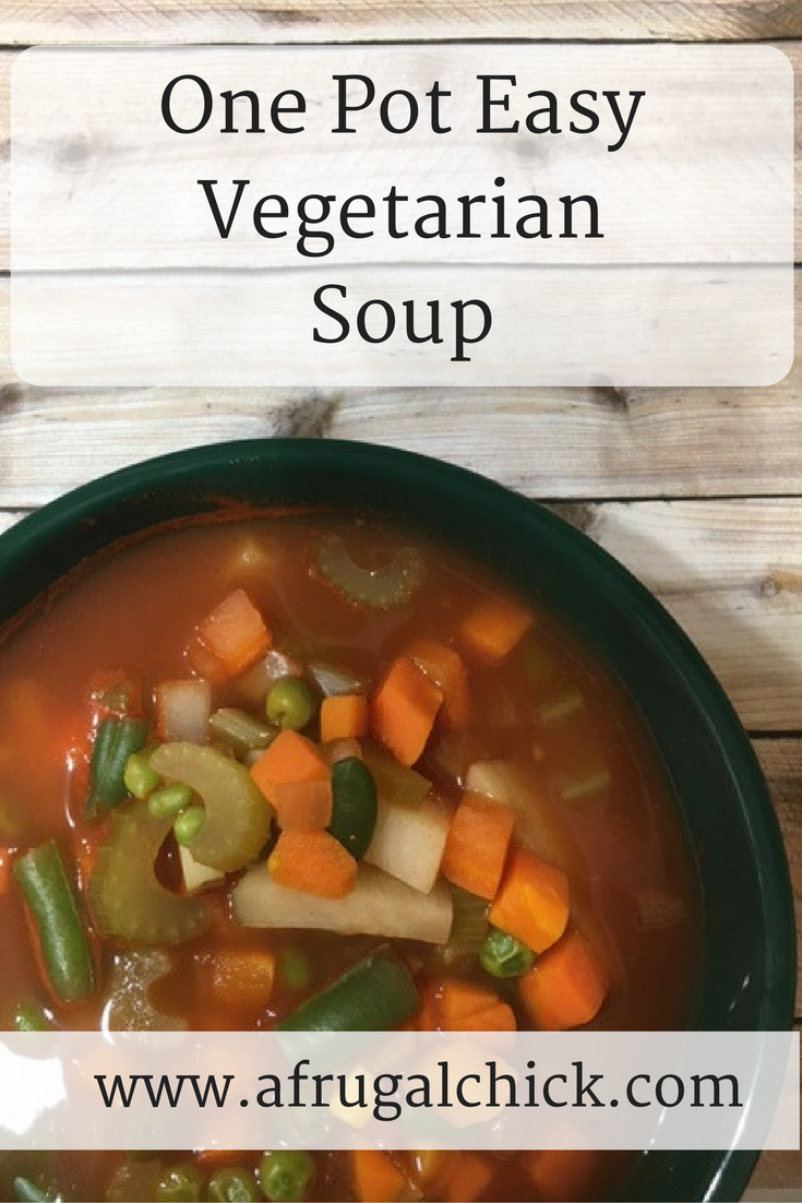 One Pot Easy Vegetarian Soup