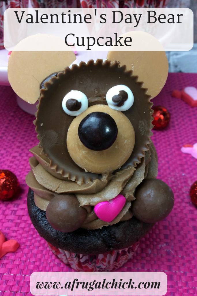 Valentine's Day Bear Cupcake