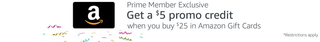 Amazon Prime Gift Card Deal: Get an Extra $5 Credit When You Make $25