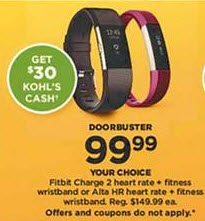 fitbit at kohl's black friday