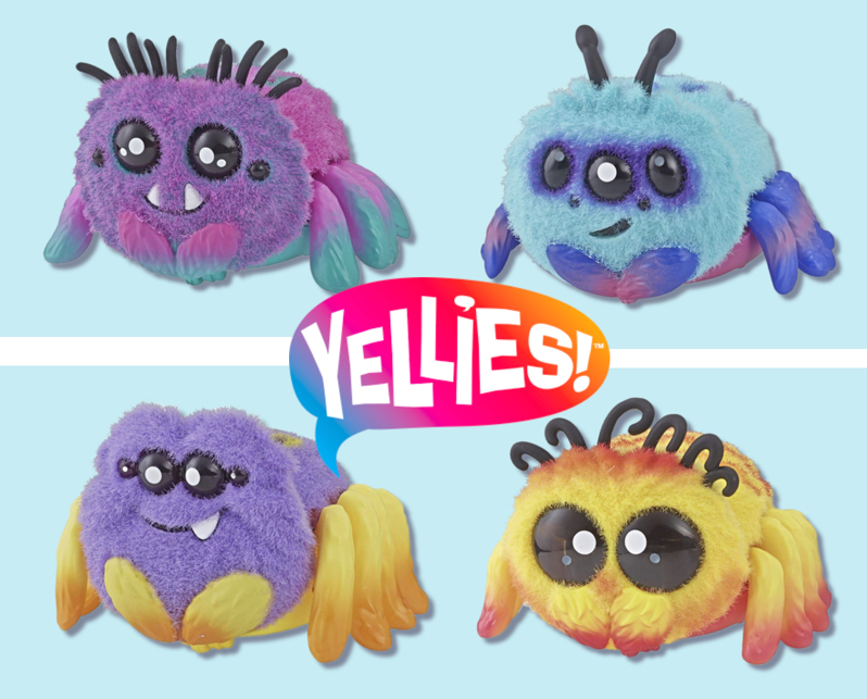 Yellies PEEKS YELLOW Voice-Activated Spider Pet BRAND NEW HOT TOY 