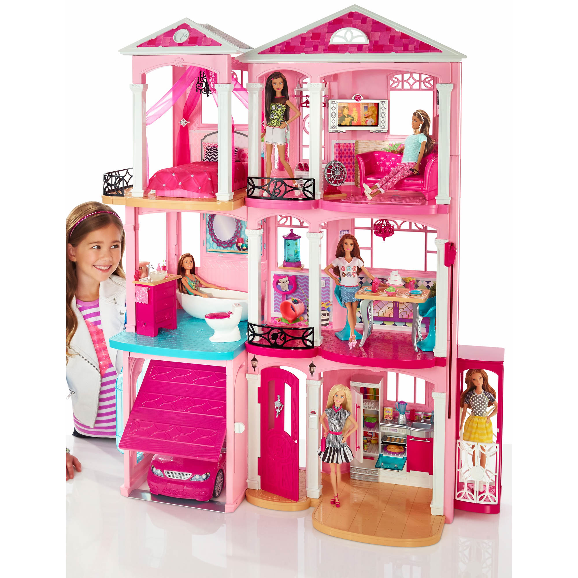 Кукольные игрушки купить. Набор Barbie дом мечты ffy84. Барби Dreamhouse кукла. Barbie новый дом мечты cjr47. Домик Барби Малибу.
