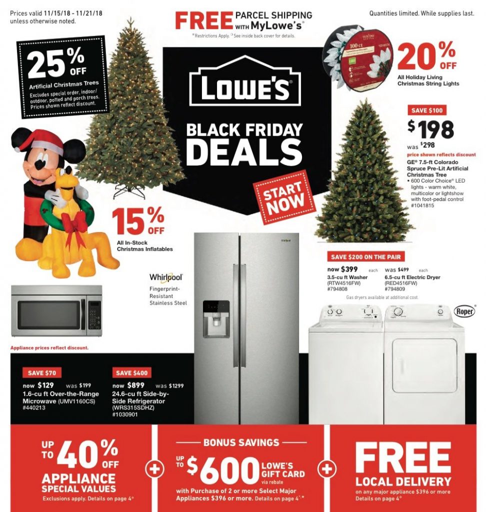 Black Friday 2018: Lowe&#39;s (Full Ad Scan Available)