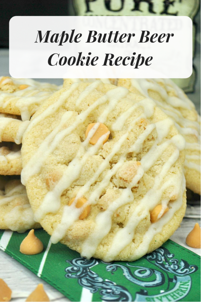 Maple Butter Beer Cookie Recipe- use this recipe to make cookies even the muggles in your family will enjoy! Made with brown sugar and caramel! 
