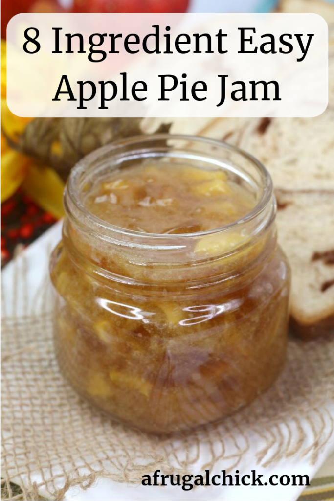 8 Ingredient Easy Apple Pie Jam #apple #easyrecipe EASY APPLE PIE JAM sounds fantastic to me- especially with brown sugar, cinnamon, nutmeg and cloves.  Plus only 8 ingredients!