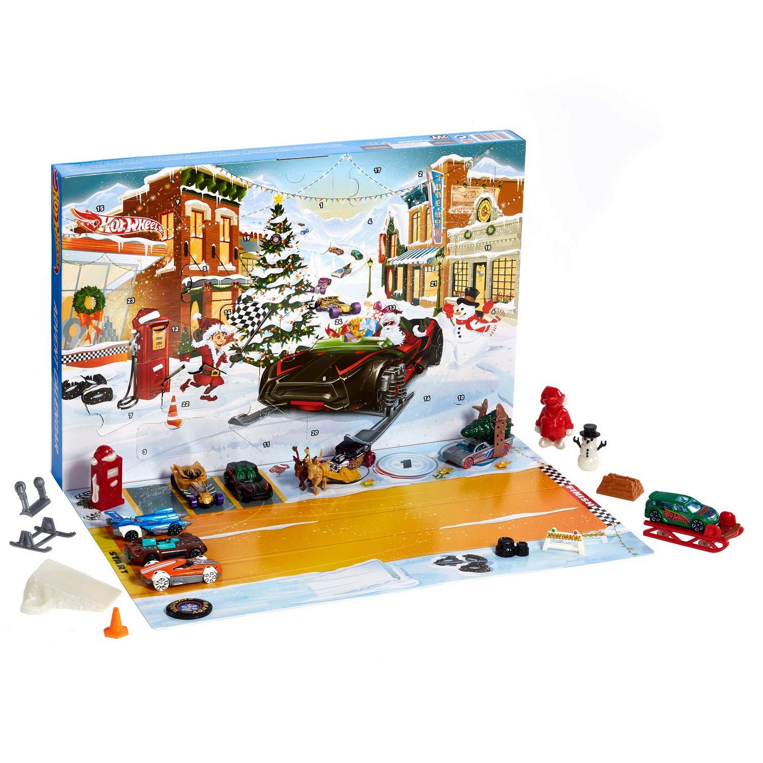 diecast-toy-vehicles-hot-wheels-2019-advent-calendar-vehicles
