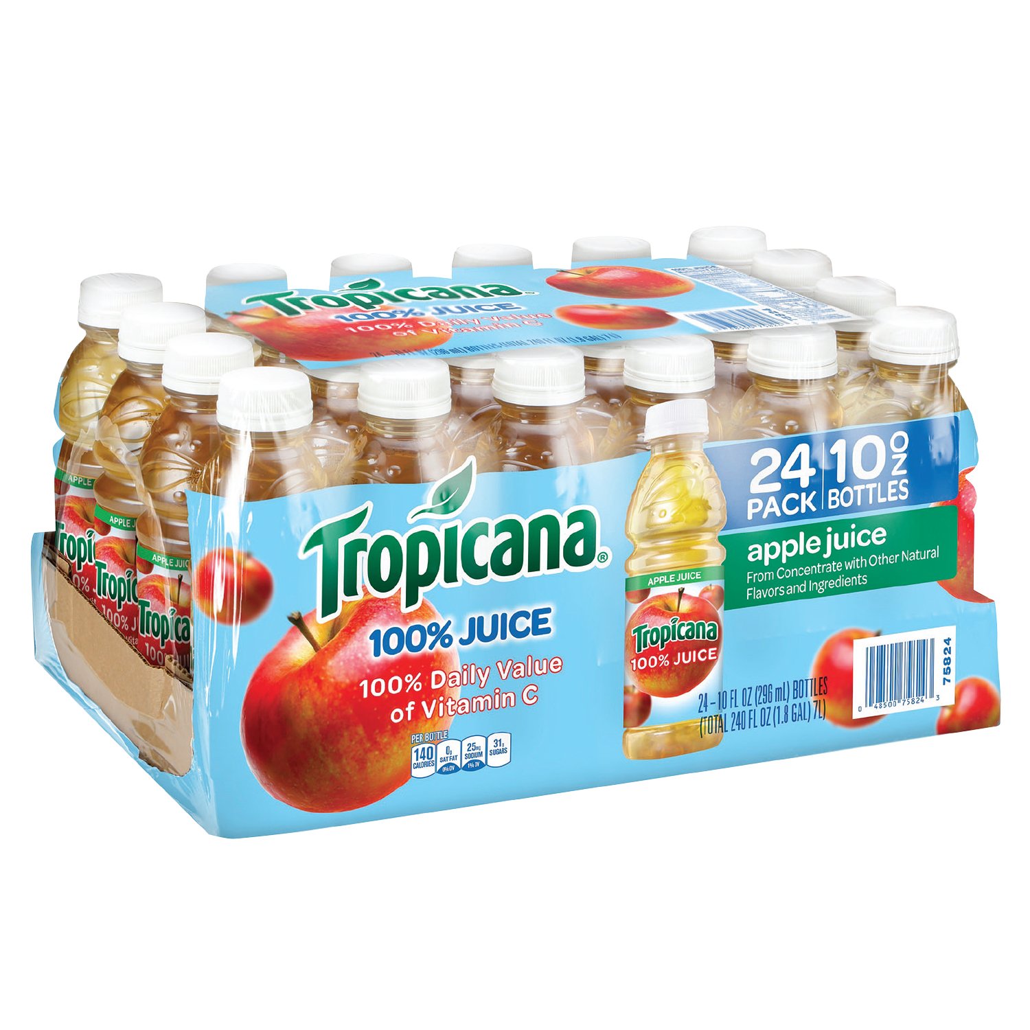 Amazon Lowest Price: Tropicana Apple Juice, 10 oz., 24 Count.