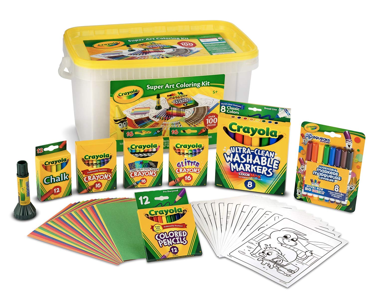 Lowest Price: Crayola Super Art Coloring Kit, Gift for Kids, Over  100 Piece ( Exclusive)