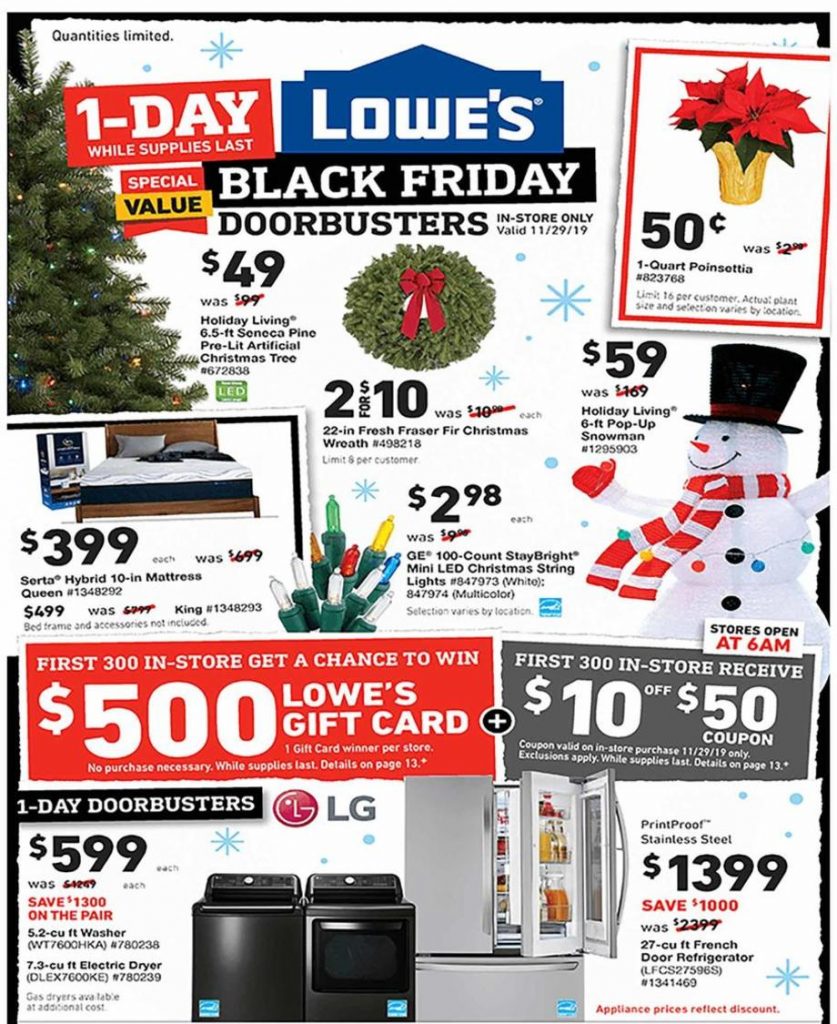 Lowe S 2019 Black Friday Ad Full Ad Scan