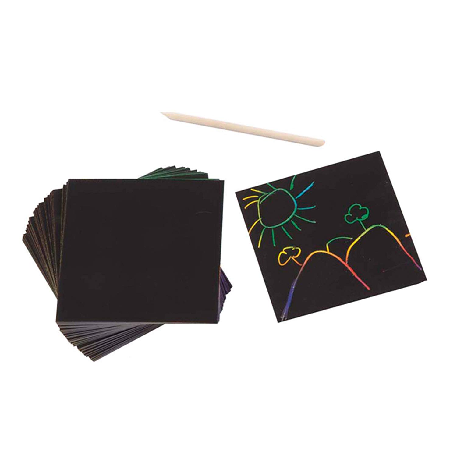 melissa & doug scratch art box of rainbow mini notes