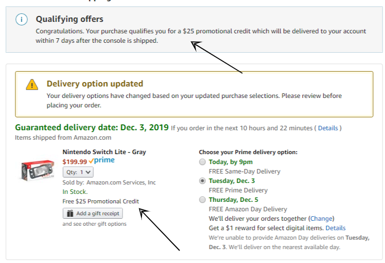 Amazon Lowest Price Nintendo Switch Lite Plus A 25 Gift Card