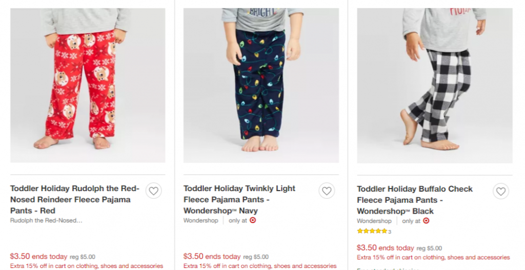 Toddler/Kids Pajama Pants Only $2.97 Each