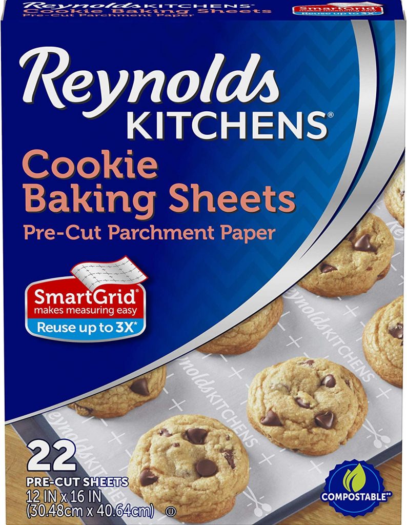 Kitchens Non-Stick Baking Parchment Paper Sheets 12x16 Inch 22 Count