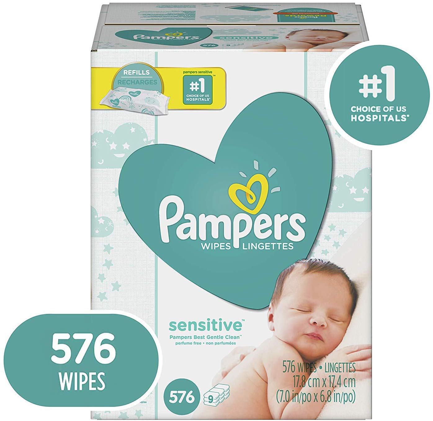 Amazon Lowest Price: Pampers Sensitive Water Baby Diaper Wipes