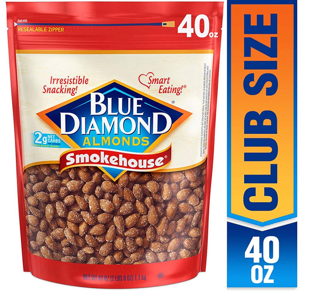 Amazon Lowest Price: Blue Diamond Almonds, Smokehouse, 40 ...
