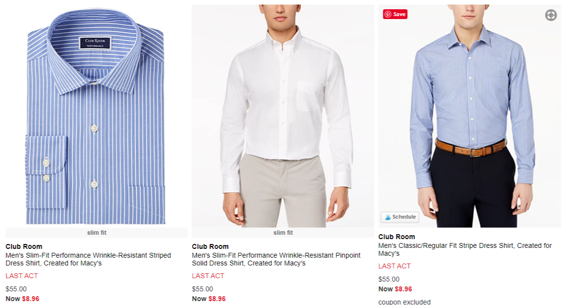 Over 80% Off Men’s Apparel at Macy's (Prices Start Under $9)