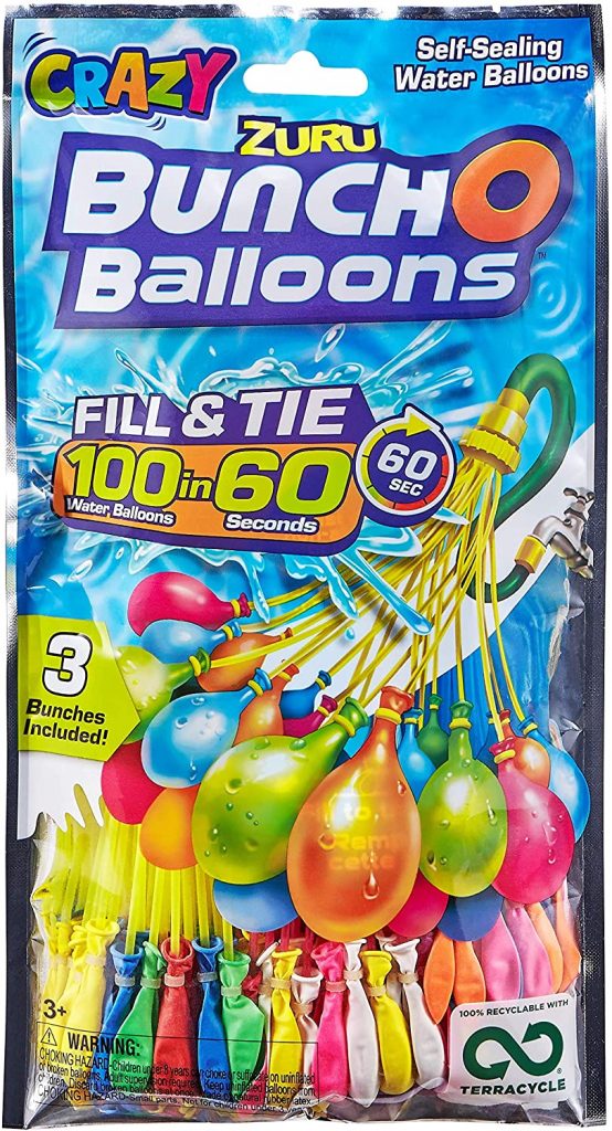 3 Packs Bunch O Balloons 100 Rapid-Filling Self-Sealing Water Balloons by ZURU 