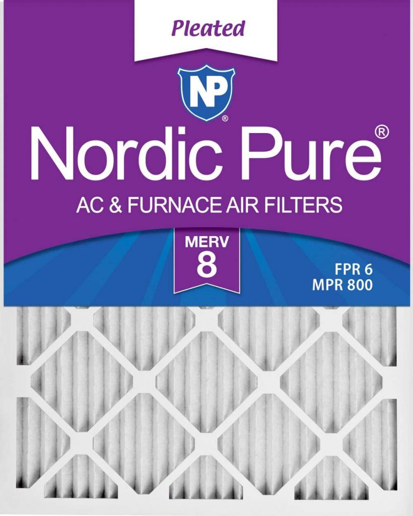Amazon Lowest Price: Nordic Pure 16x24x1 MERV 8 Pleated AC Furnace Air Filters 6 Pack